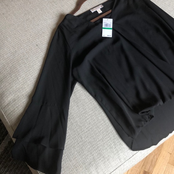NWB Black Michael Kors 1-Button Blouse with Tags! - Picture 2 of 5